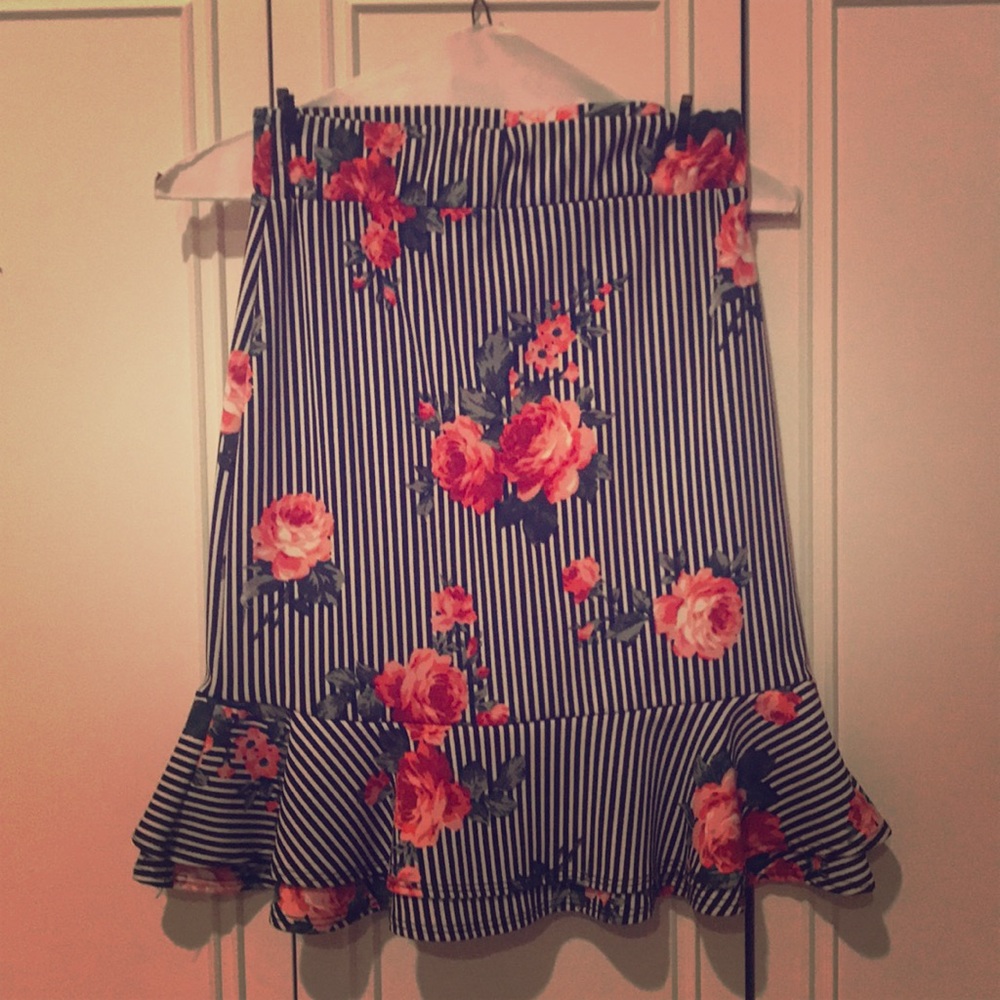 Beautiful skirt with flower design